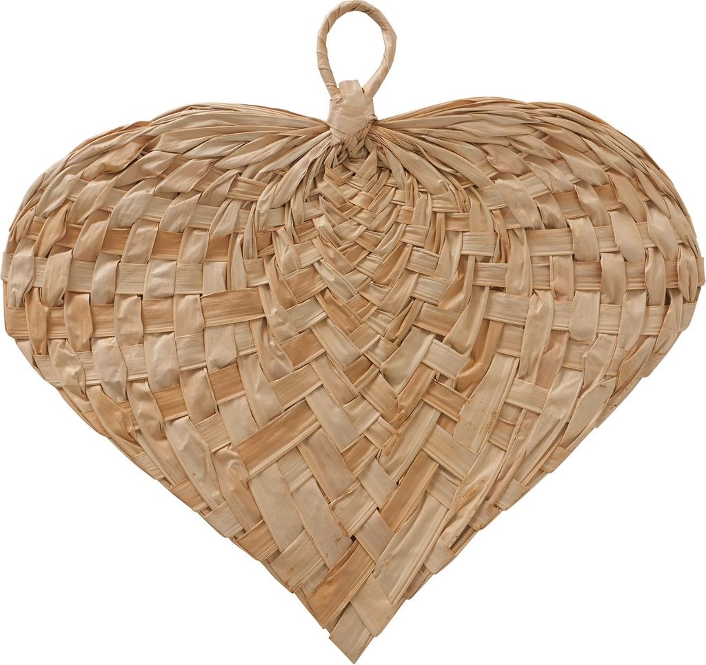 Deko-Hänger - Beige - Palmenblättern - 60 x 56 cm - in Produktbild 