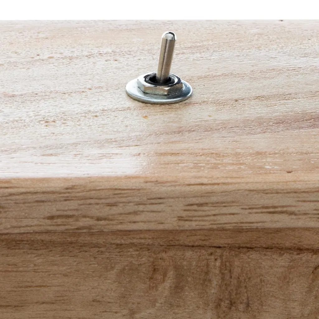 Lampe à pose libre avec base en bois véritable de format 20x20x8,8cm - 4