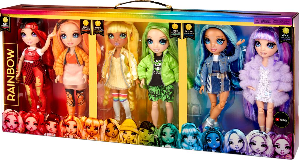 MGA Rainbow High Módní panenky set 6ks Obrázek produktu