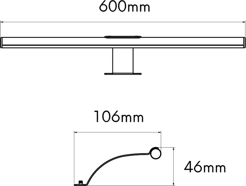 Lampe LED 12V Intensité Variable 6W Blanc Chaud avec Interrupteur Pied