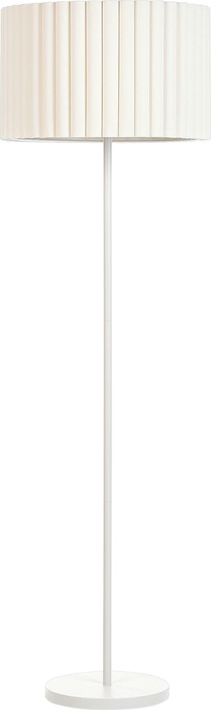 BELIANI Stojací lampa krémově bílá Polyester Terylen železo Obrázek produktu 