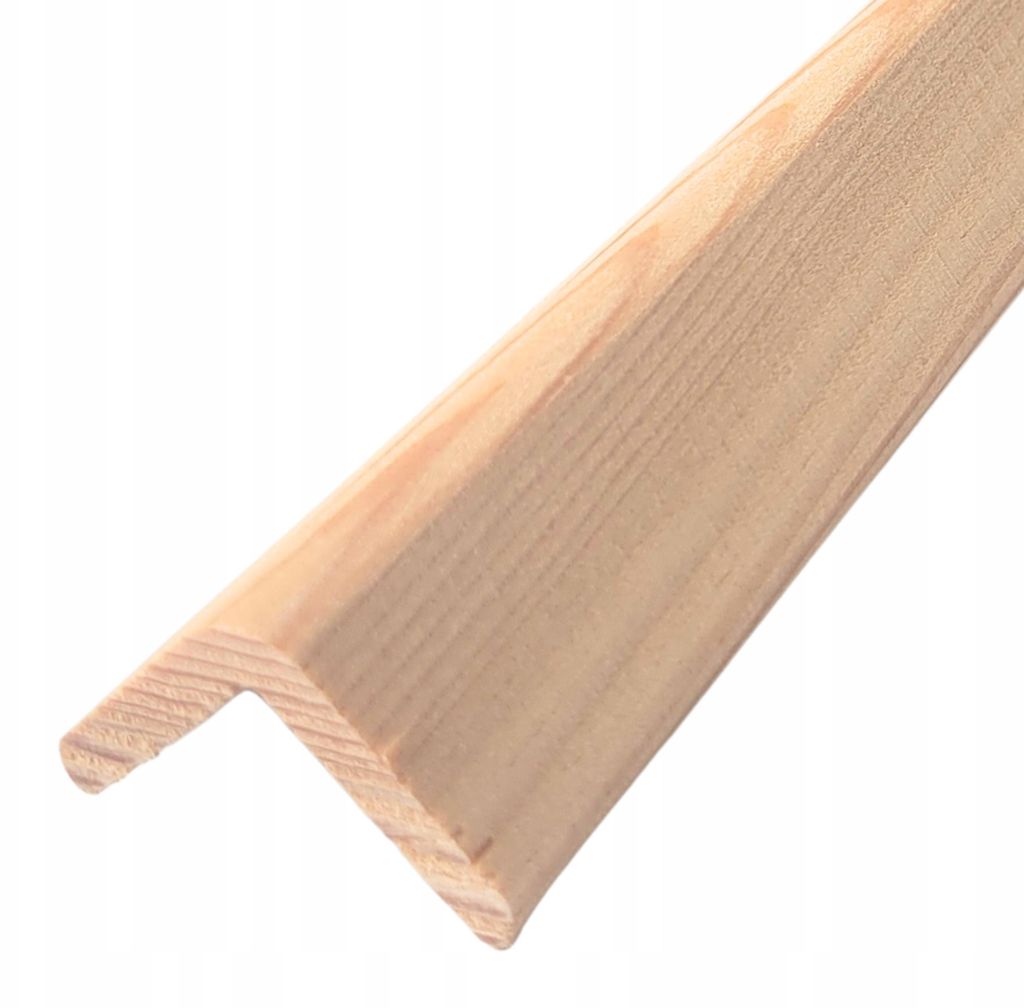Úhlová lišta z modřínového dřeva 40 × 40 mm Obrázek produktu 