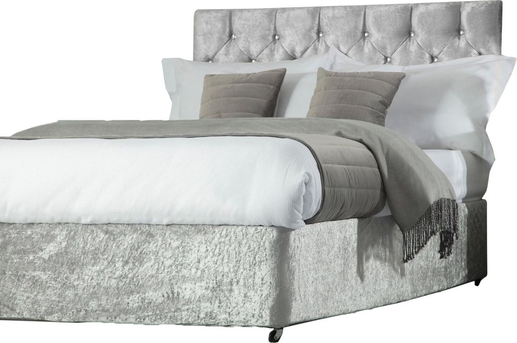 Belledorm - Betttuch "Divan", Pannesamt BM400 (Kingsize) (Silber)