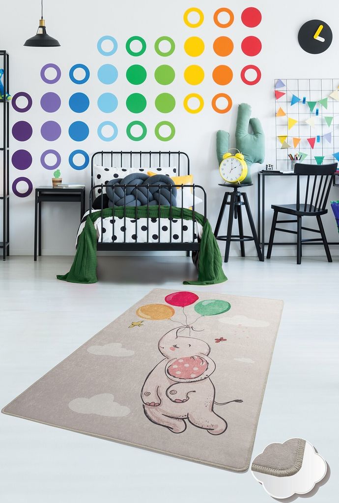 Conceptum Hypnose, Balloons- Balloons CHL, Bunt, Teppich, 100 x 160 cm, 100% Samtstoff
