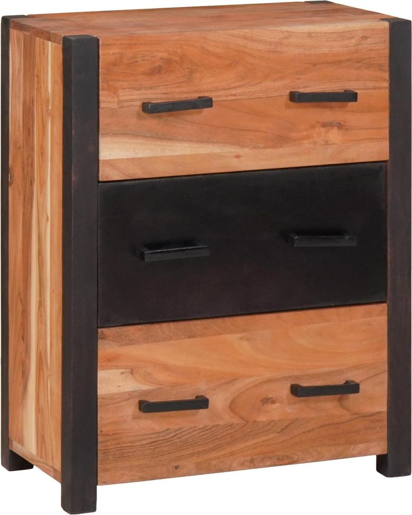 Buffets & Sideboards Braun 55 x 30 x 75 cm Akazie Massivholz, Kommoden Design Möbel Neu
