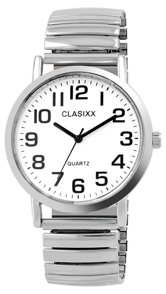Herrenuhr Edelstahl  silberfarbig, Mineralglas Produktbild 