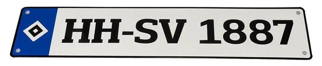 HSV Fanartikel HSV Deko-Kennzeichen ohne STCK Produktbild 