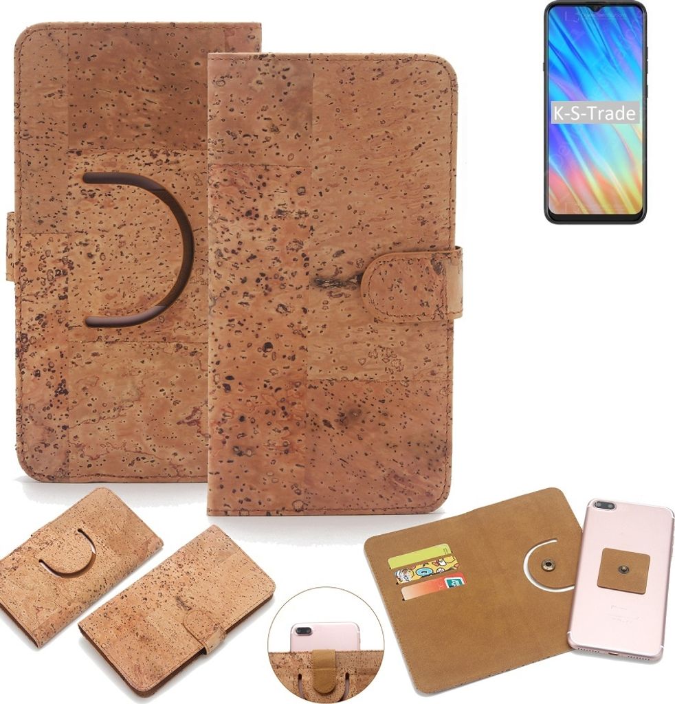 K-S-Trade Handy Hülle Schutz Hülle kompatibel mit HiSense F40 Handyhülle Schutzhülle Korkhülle Kork-Hülle 1x