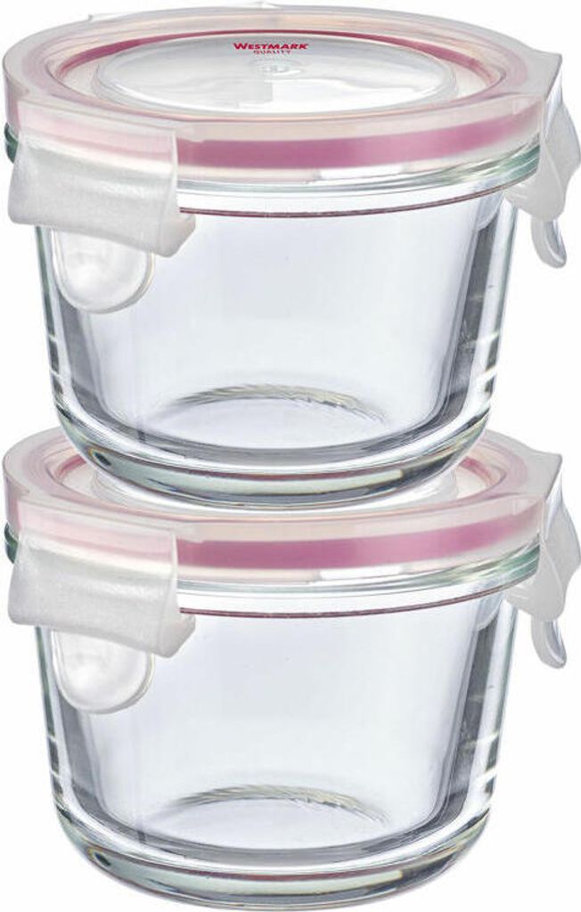Westmark 2 Glas-Frischhaltedosen, je 150 ml, 233122E3