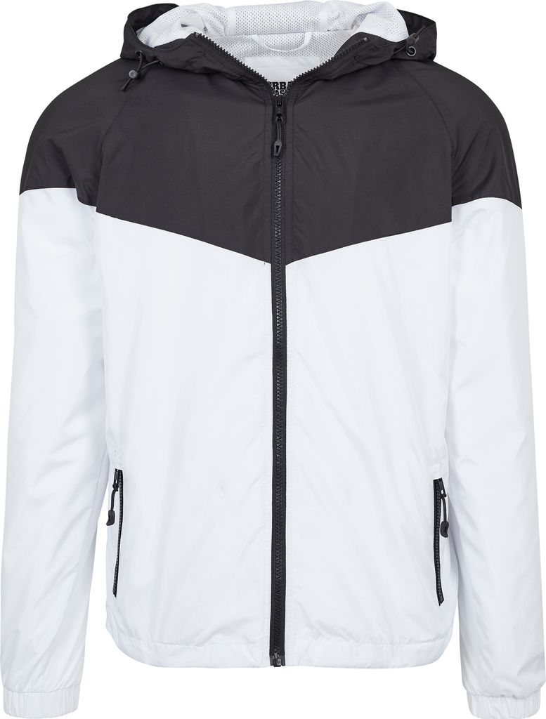 Urban Classics - TECH Windrunner Jacke schwarz / weiß - S