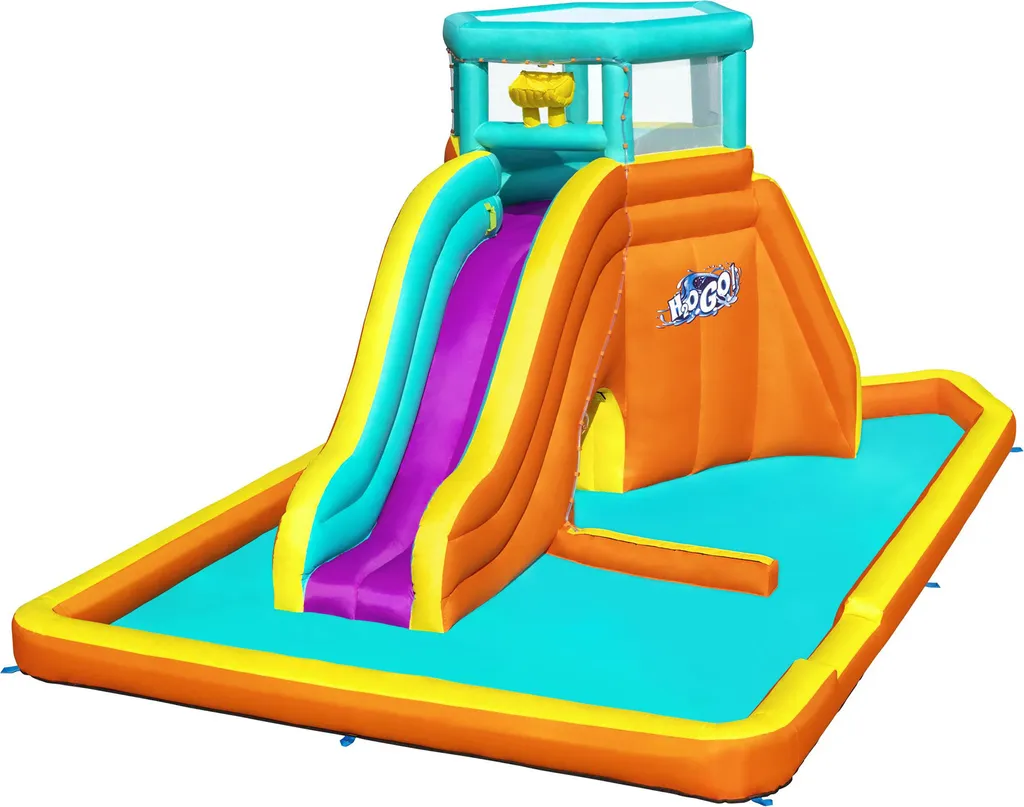 Parc Aquatique Gonflable de Jardin Tidal Tower Bestway avec Toboggan et Eau