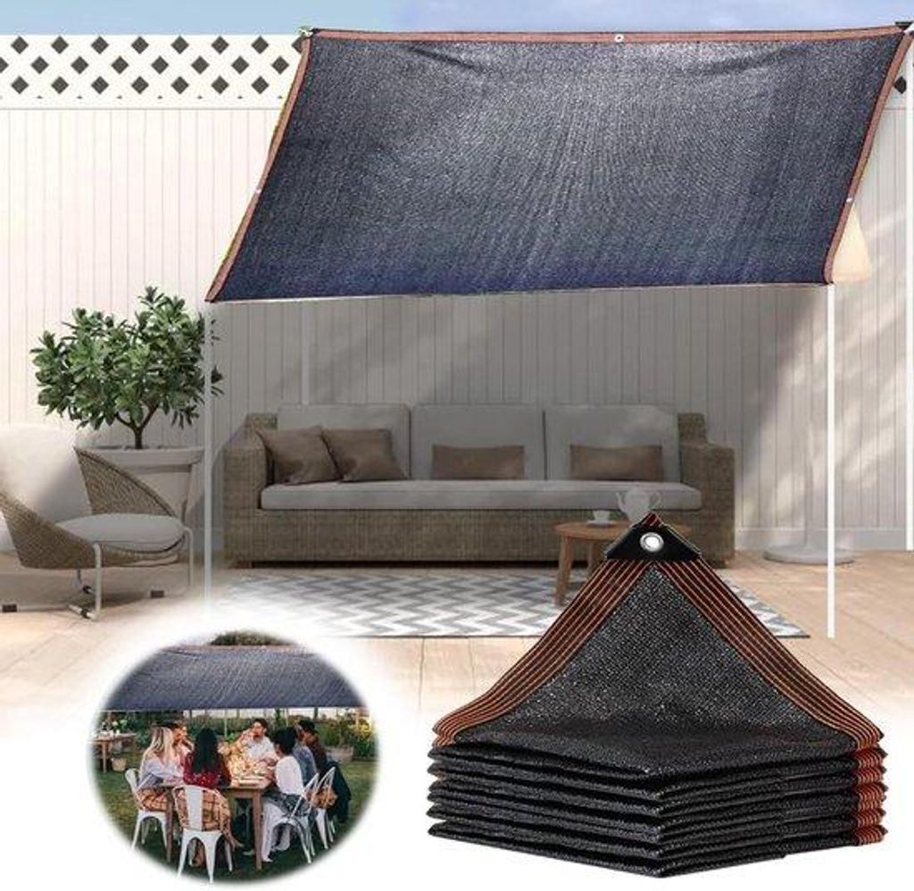 UV-Schutzrollo für Außenbereiche, Terrassen und Gärten, schwarz, Großpackung