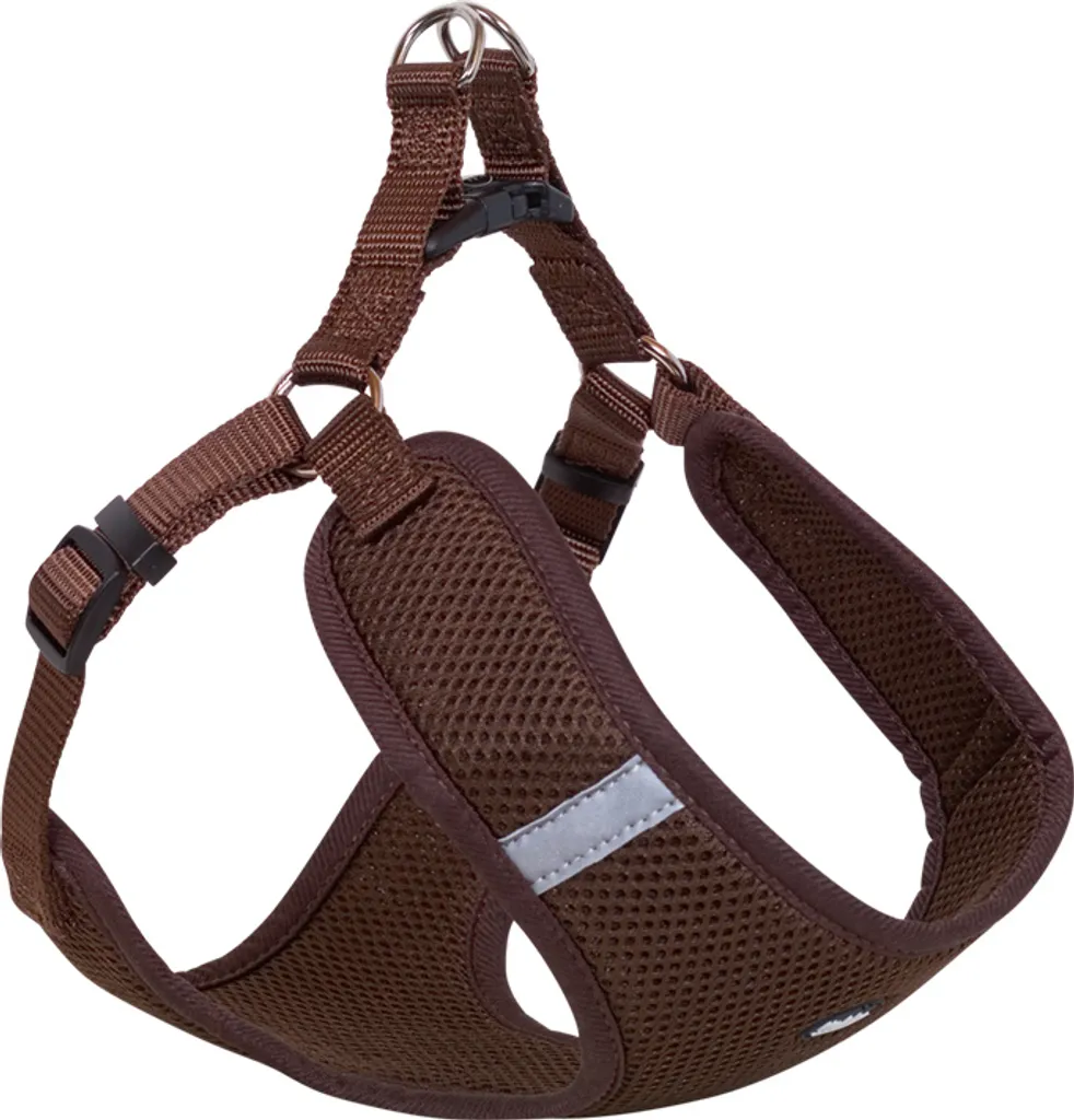 Nobby ciotola "Mesh Reflect" marrone B: 20mm, L: 58-69cm + 54cm