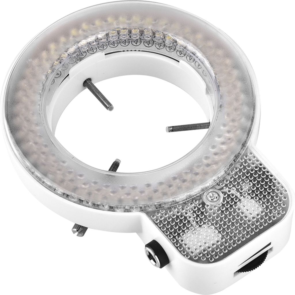 Mikroskopkamera 144 LED-Perlen Lichtquelle Helligkeit einstellbar Ringlampe