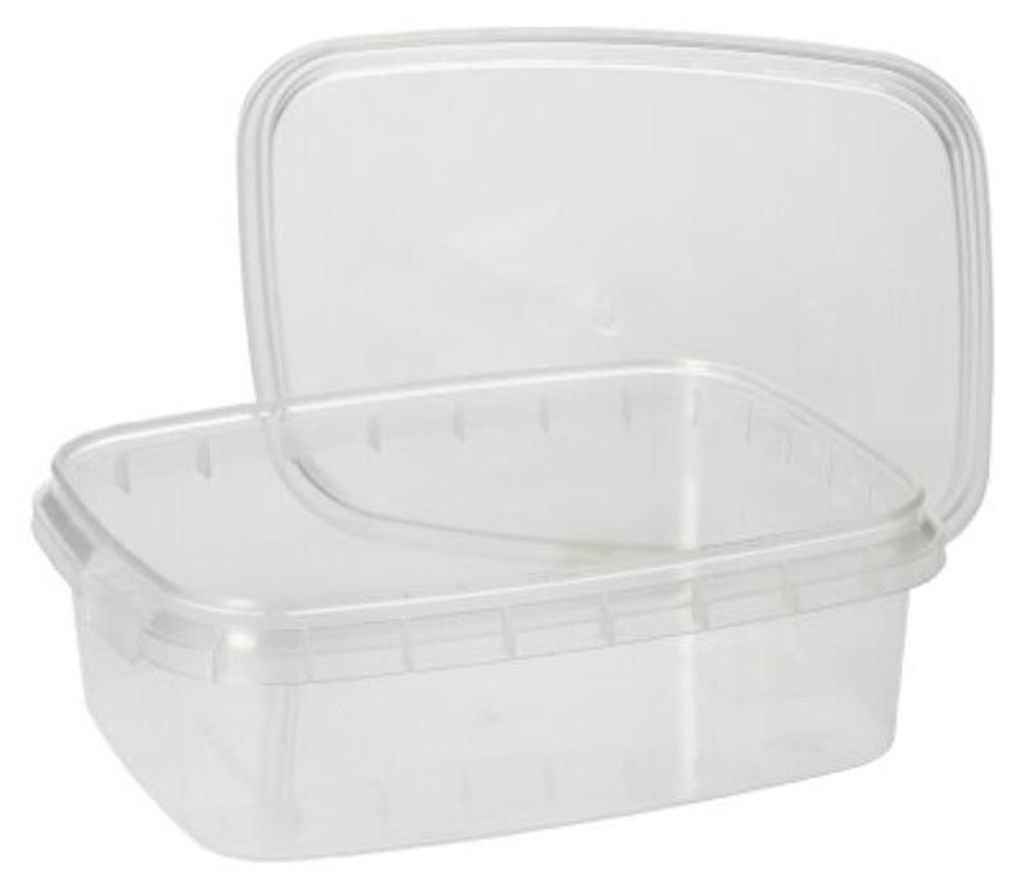 50 Feinkostbecher, PP eckig 200 ml 3,5 cm x 8,6 cm x 10,9 Produktbild 