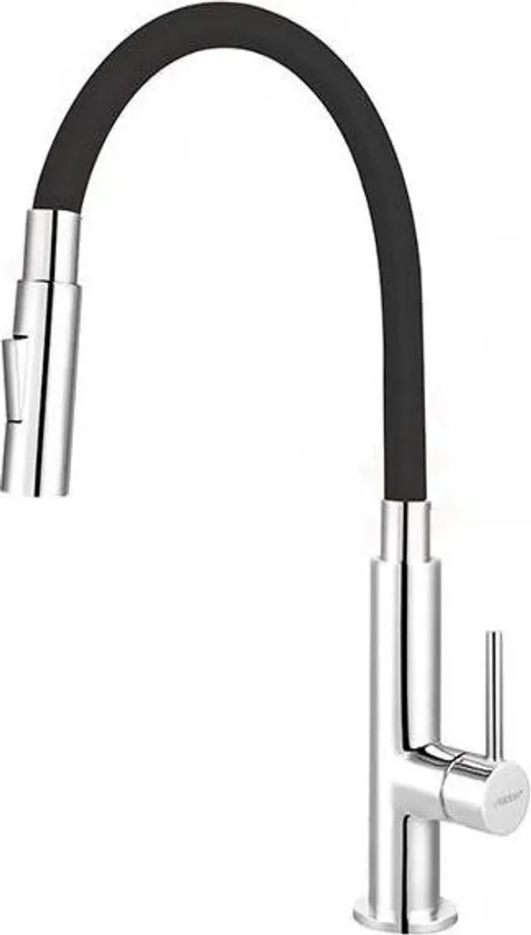 Mitigeur évier noir Zorba Slim 2F BZR43B avec douchette extractible