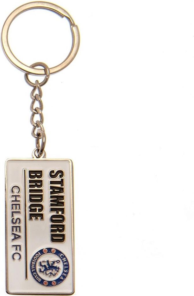 Chelsea FC - Schlüsselanhänger Straßenschild TA10604 (Einheitsgröße) (Weiß)