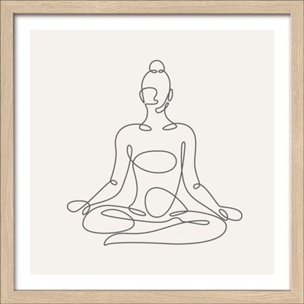 Gerahmtes Bild Relax II 33x33 cm