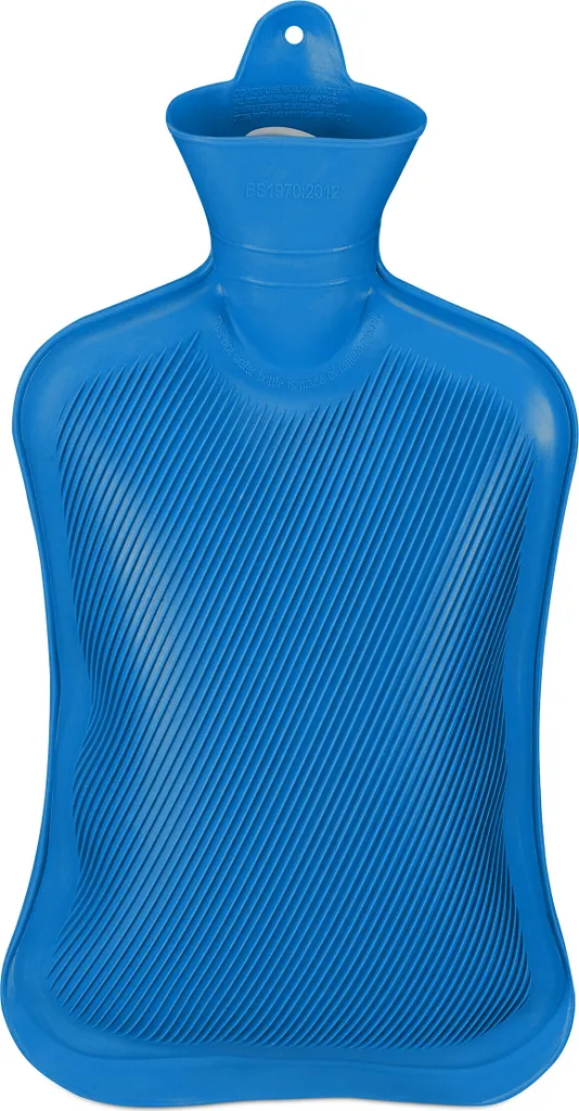 Bouillotte 2 Litres Bleu pour Soulager les Crampes et rester au Chaud
