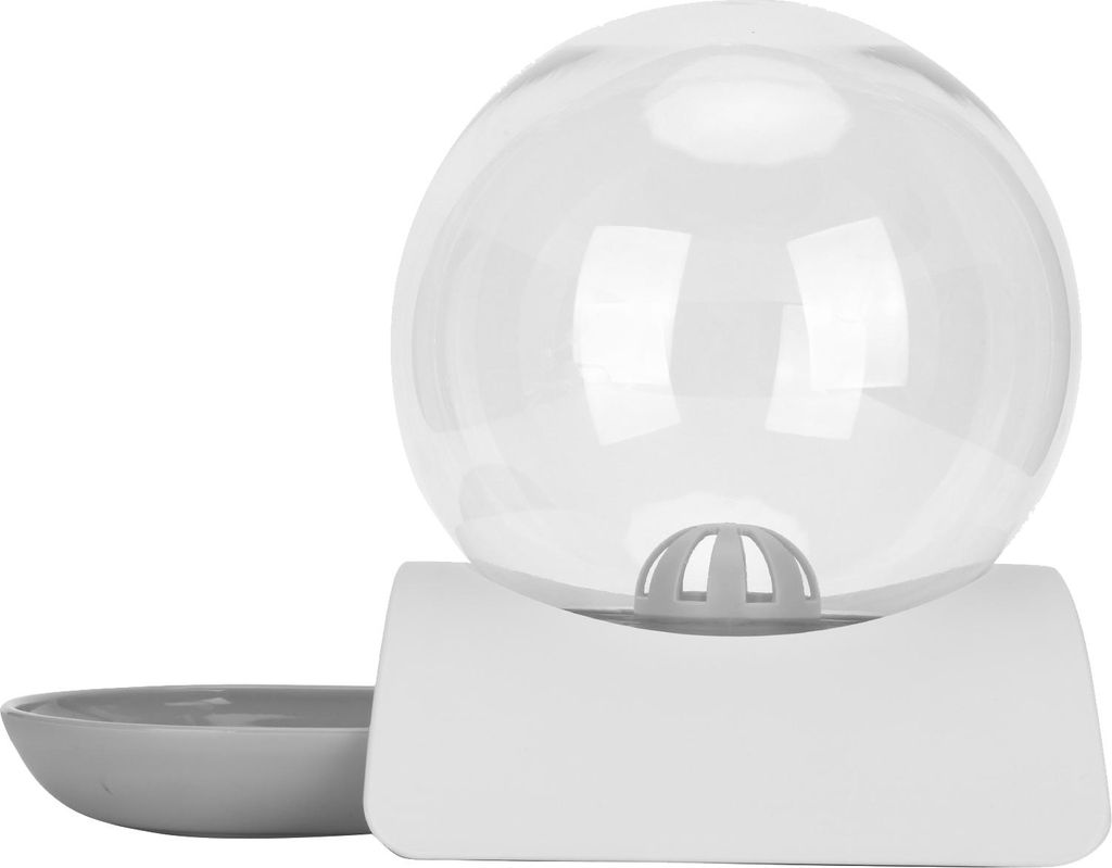 Automatischer 2,8-Liter-Wasserspender mit Schwerkraftsystem fš¹r Haustiere, geeignet fš¹r Katzen und Hunde, Grau