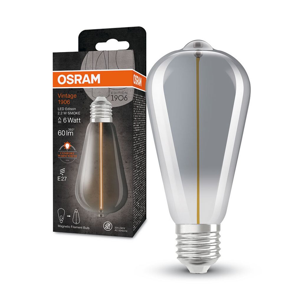 OSRAM LEDFIL ST-MAG 2,2W 1800K kouřová E27 Obrázek produktu 4