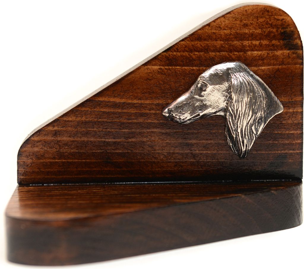 Saluki, Persischer Windhund - Holzkerzenhalter mit Hund, Teelichthalter, Gedenkstätte für den Hund der Marke Art-Dog