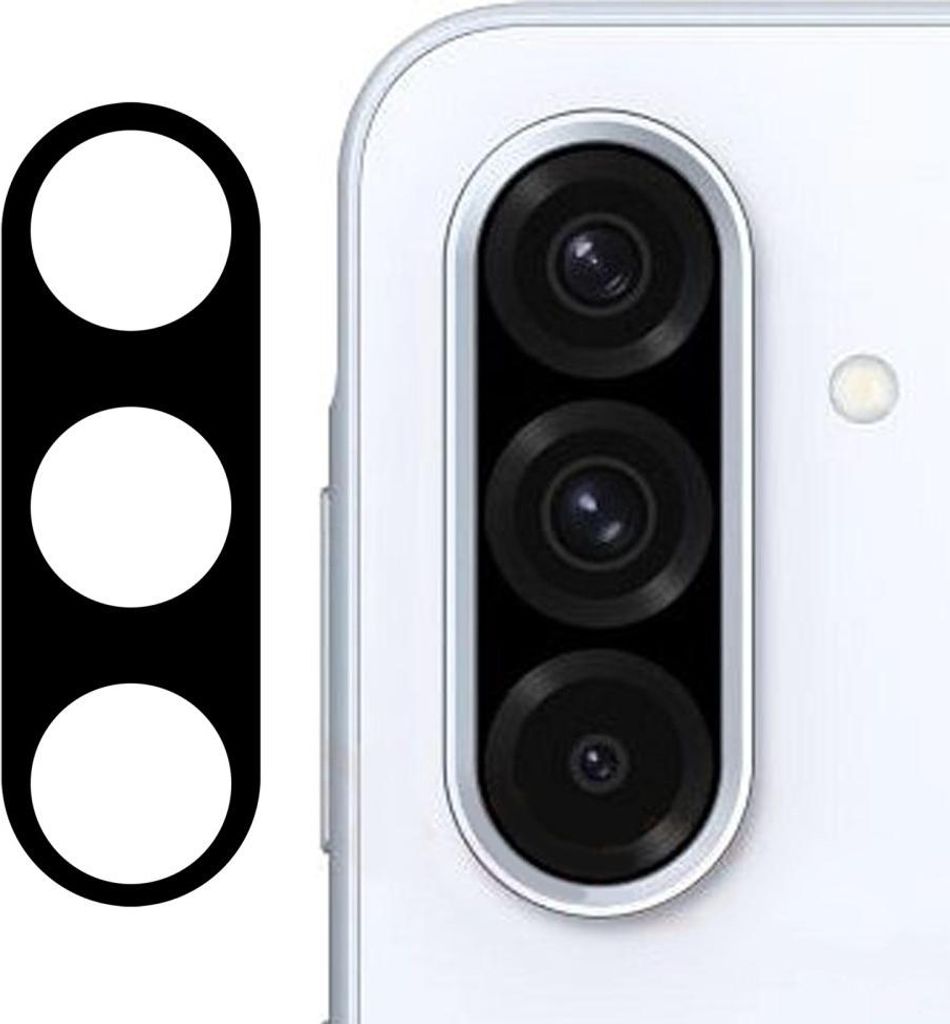 Samsung Galaxy A36 Kamera Objektivschutz - 9H Panzerglas - Schwarz