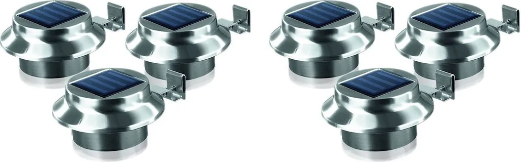 Spot Solaire de Clôture et Gouttière en Inox - Éclairage LED Extérieur