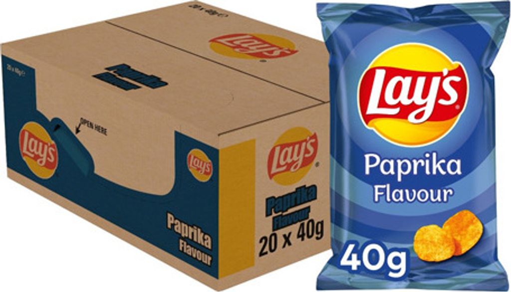 Lay's - Chips Paprika Bag 40gr | 20 Teile Produktbild 