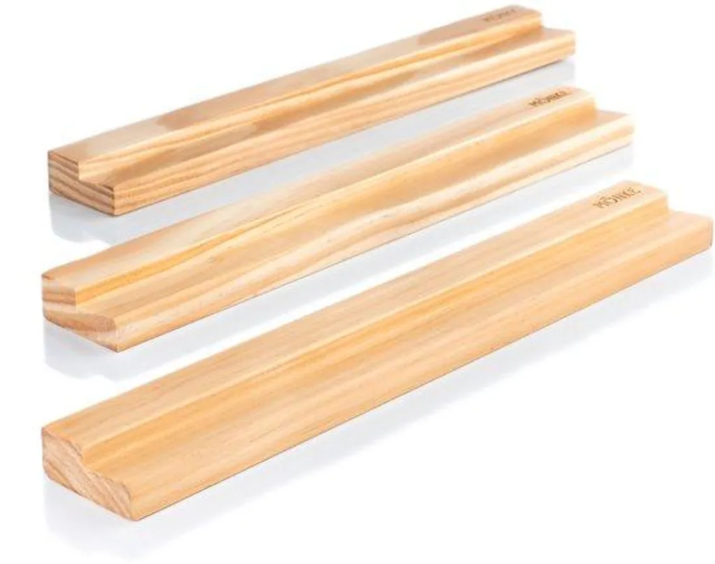Décoration murale pour mélomane, support bois pour 3 vinyles favoris