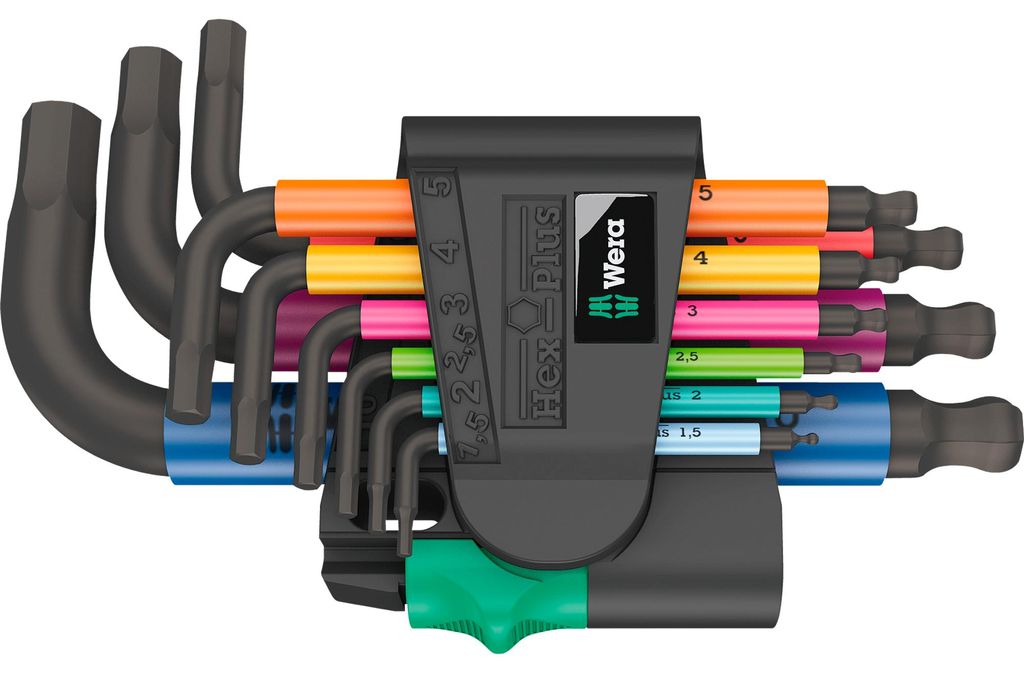 Wera 950/9 Hex-Plus, meerkleurig, set van 2 Productafbeelding 