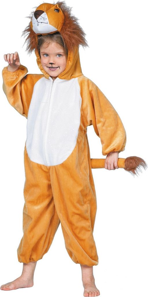 Löwenkostüm Kinder Plüsch Karneval Fasching Verkleidung Produktbild 