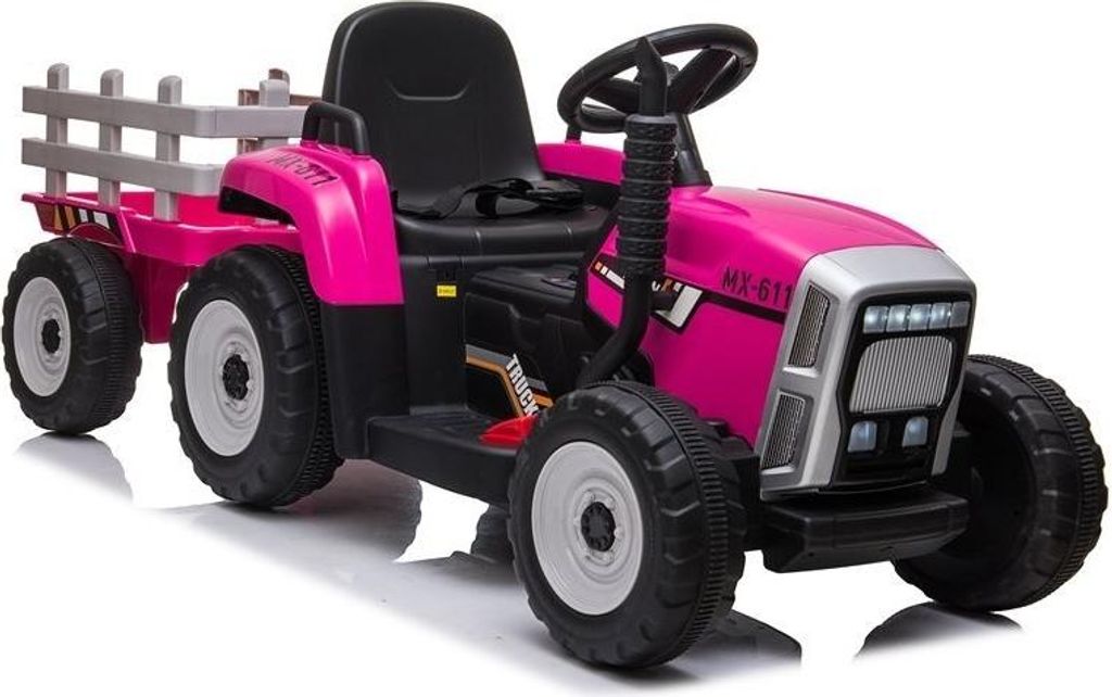 Elektrotraktor - rosa - mit Anhänger Produktbild 