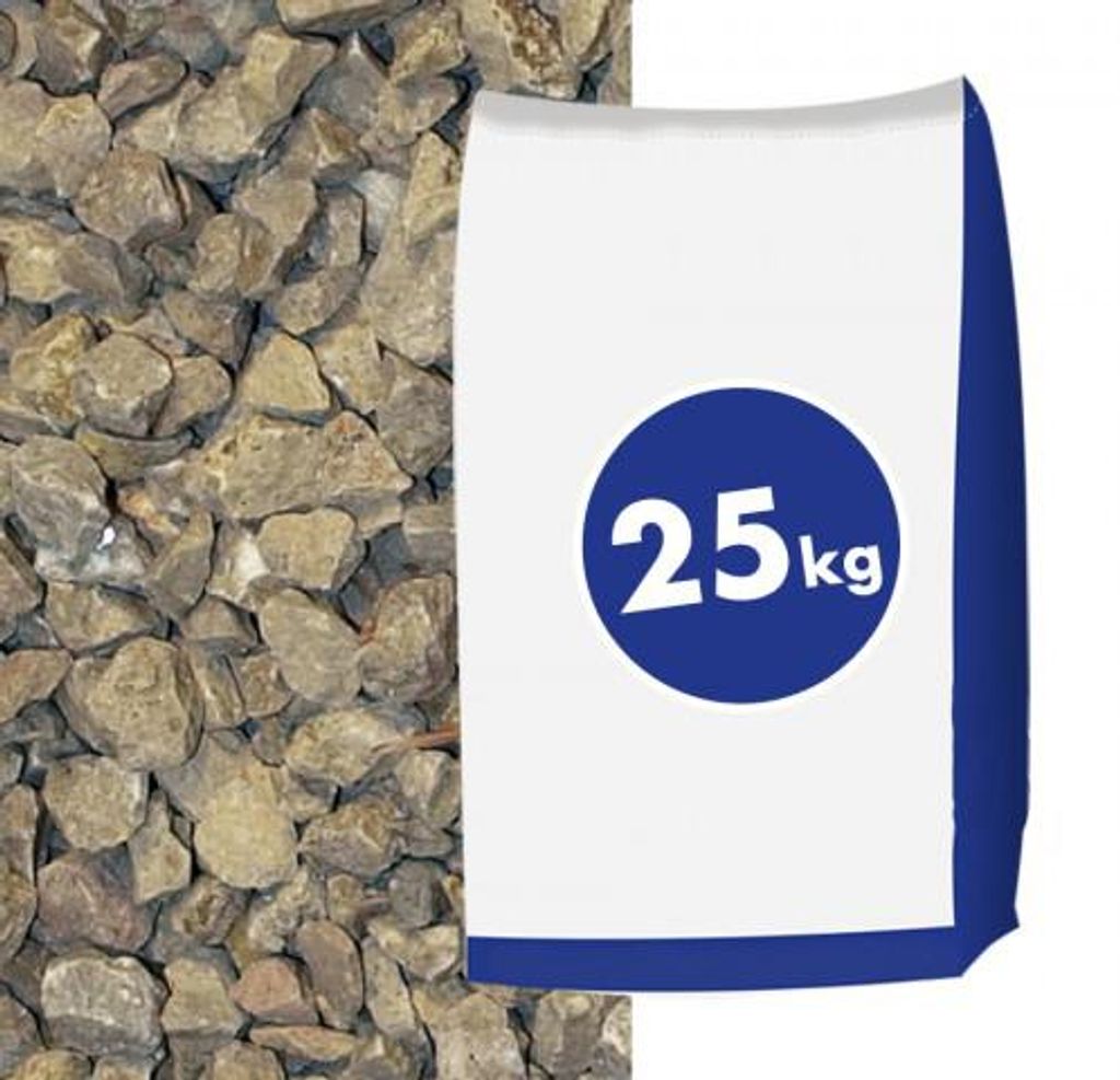 Kalksplitt Latte Macchiato 16-32mm 25kg Produktbild 