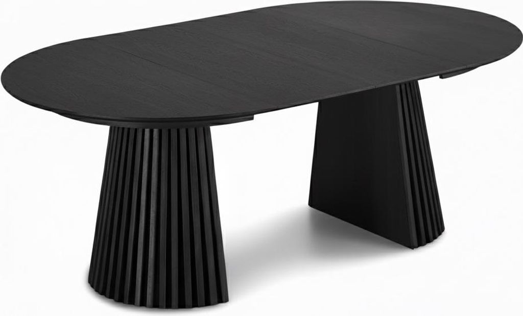 Tokyo Esstisch inkl. 2 Zusatzplatten ø120x120-160-200cm Produktbild 