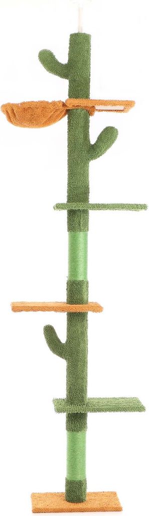 Fudajo Kratzbaum deckenhoch 229–275 cm in Grün, Produktbild 9