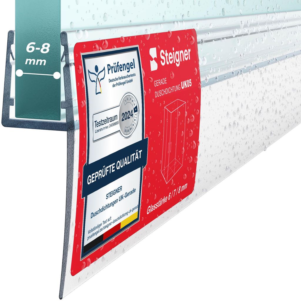 STEIGNER Guarnizione doccia 200 cm UK05 (1 pz.) - Immagine del prodotto 
