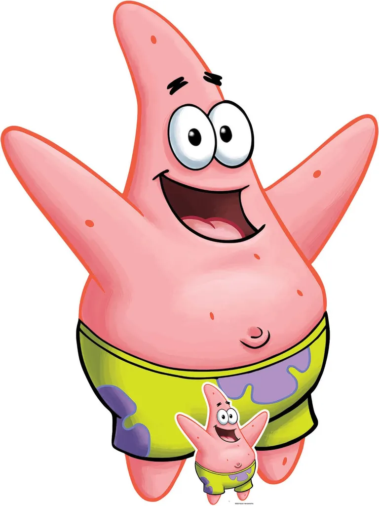 Patrick Star Gigante in Cartone per Cameretta | Regalo SpongeBob