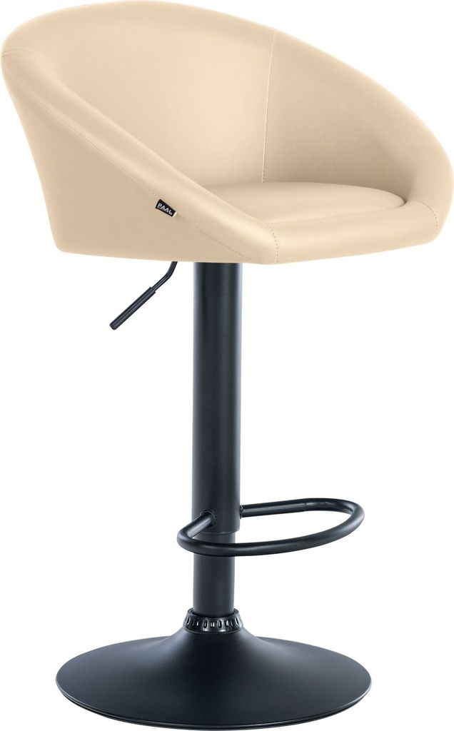 Barhocker HLO-CP312 Kunstleder schwarz creme