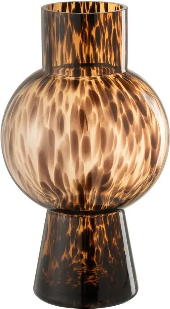 Vase Boule J-Line Verre Brun - Fini les Décors Plats et Sans Style