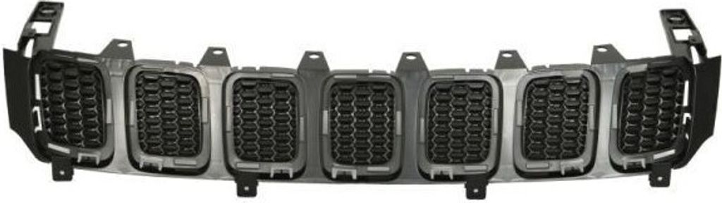 BLIC 6502-07-3217990P Kühlergrill Frontgrill für JEEP Compass (MP, M6) Mitte Schwarz-Matt
