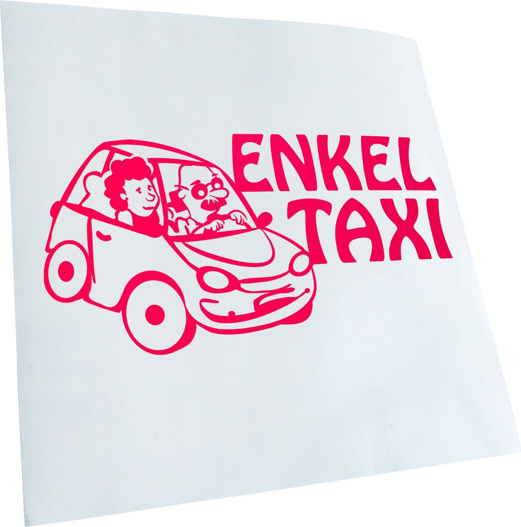 Kiwistar - Autoaufkleber - Enkeltaxi Großeltern Kinder Junge Mädchen Heckscheibenaufkleber - Aufkleber für Auto Kfz Fahrrad, LKW, Truck Mofa
