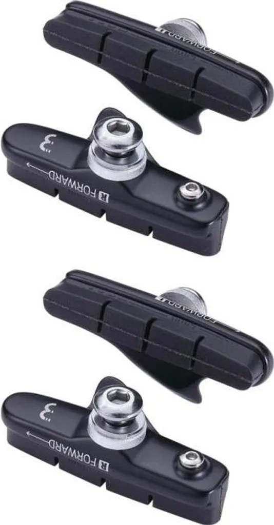 BBB Cycling RoadStop Cartridge Patins de Frein Noirs Taille Standard