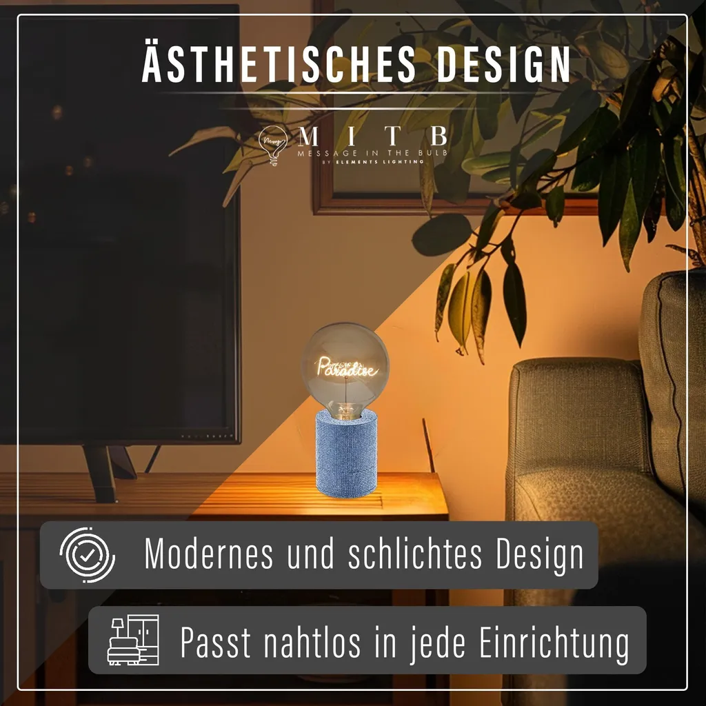 Réparer Lampe Glitter Blue - Socle Défectueux pour Pièces Détachées