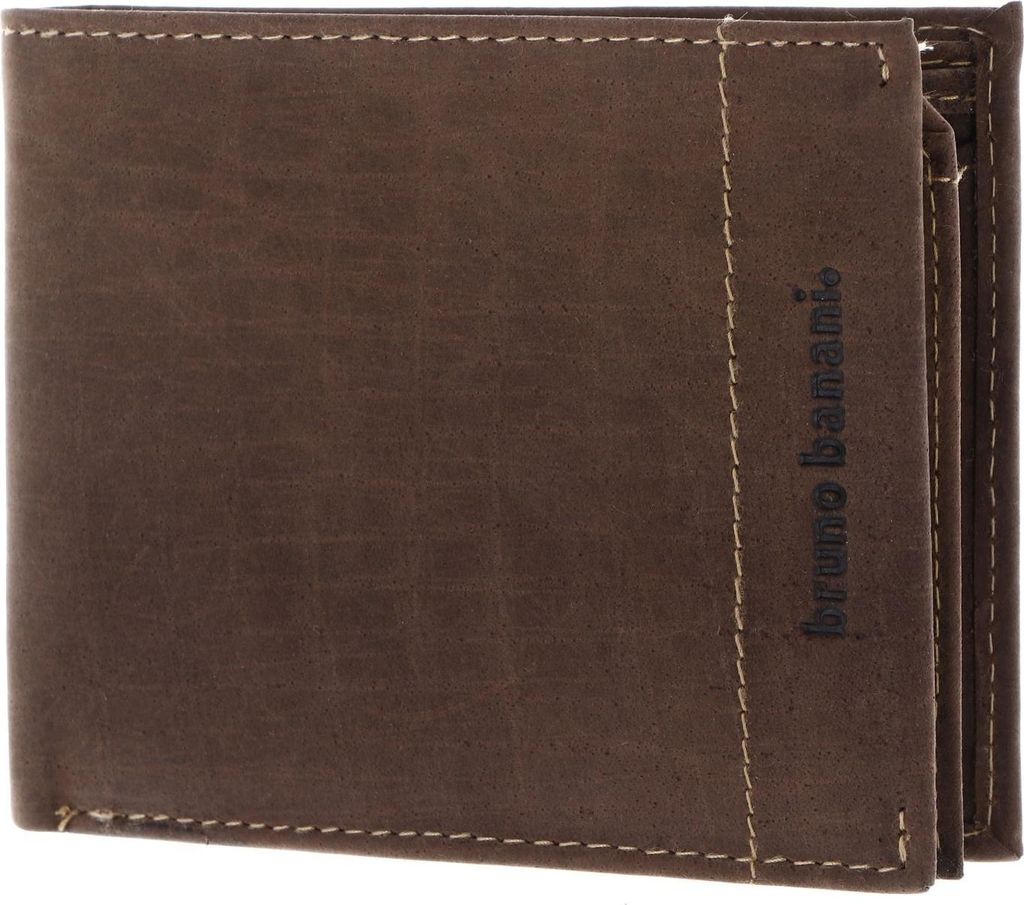 bruno banani Leder Geldbörse Wallet Brown dunkelbraun