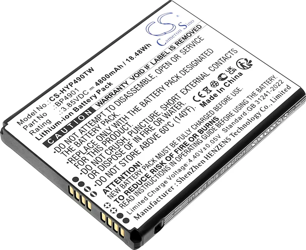 Batterie Techtek pour Hytera PNC560 remplace BP4901 Li-ion 4900mAh