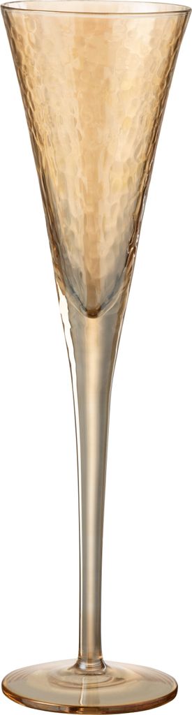 J-Line Champagneglas Unregelmäßig Glas Amber