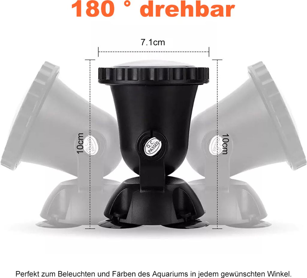2 Lampe LED RGB Aquarium Unterwasser Tauch Pool Lampe Produktbild 9