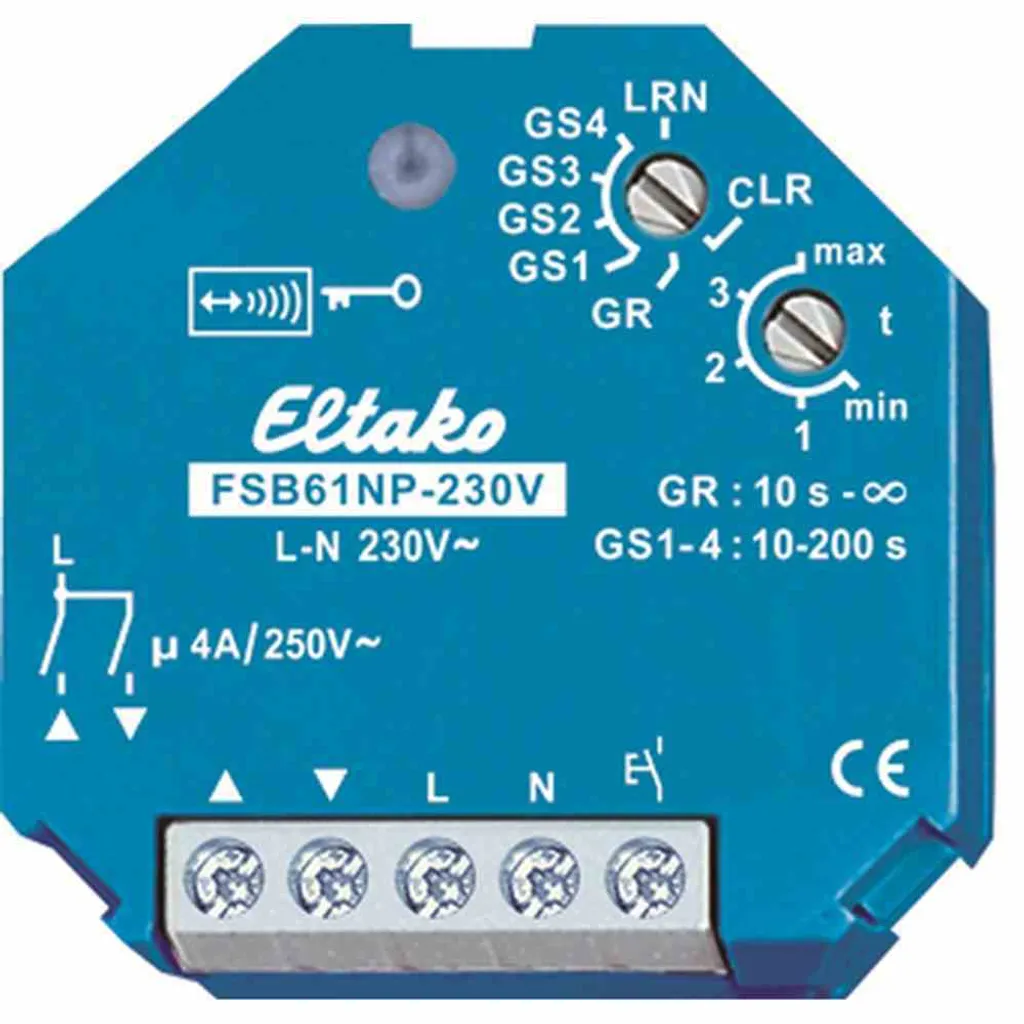 Eltako FSB61NP-230V Actionneur sans fil silencieux pour store (30200430)
