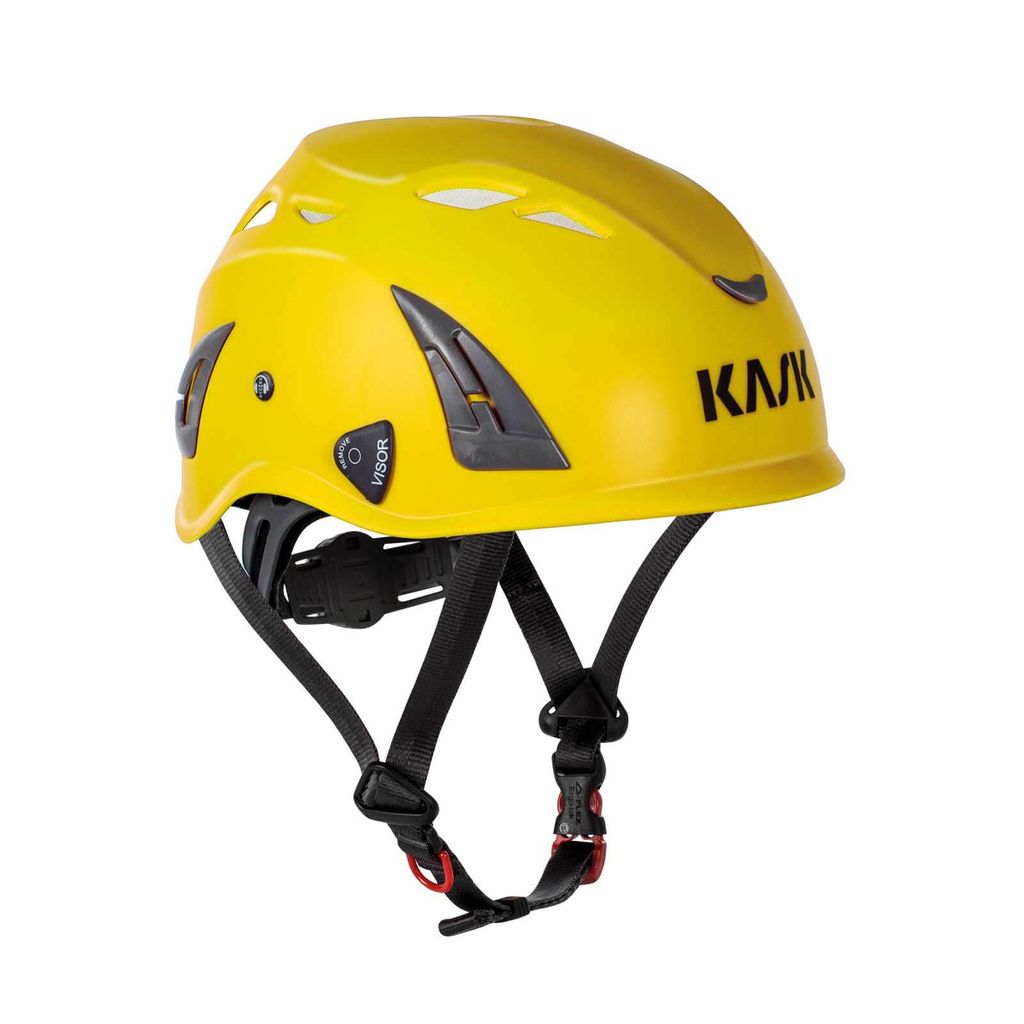 KASK Plasma AQ Schutzhelm, Industriekletterhelm - Arbeitsschutzhelm, Drehrad, Sanitized, EN397 Farbe:gelb